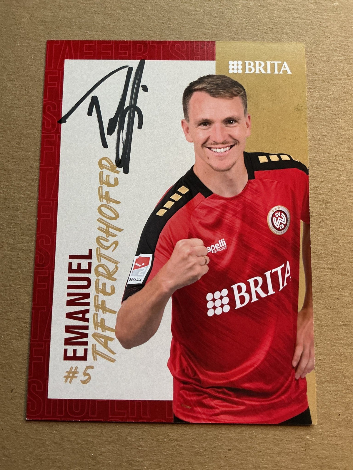 Emanuel Taffertshofer, Germany 🇩🇪 SV Wehen Wiesbaden 2023/24 hand signed - Autographs-World