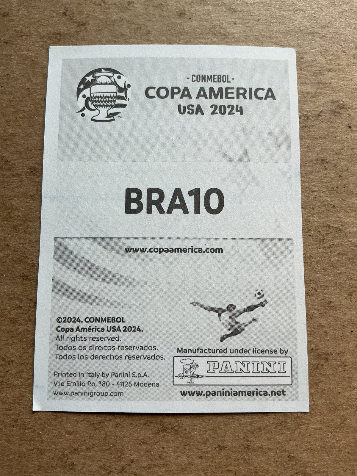 Emerson Royal, Brazil 🇧🇷 Copa America 2024 Panini hand signed - Autographs-World