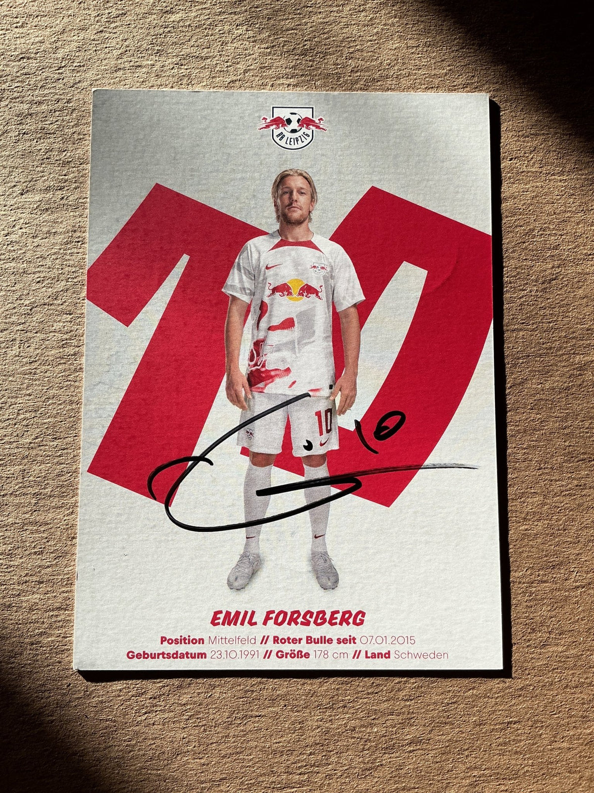 Emil Forsberg, Sweden 🇸🇪 RB Leipzig 2022/23 hand signed - Autographs-World