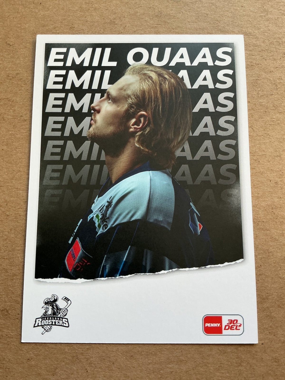 Emil Quaas, Germany 🇩🇪 Iserlohn Roosters 2023/24 hand signed - Autographs-World