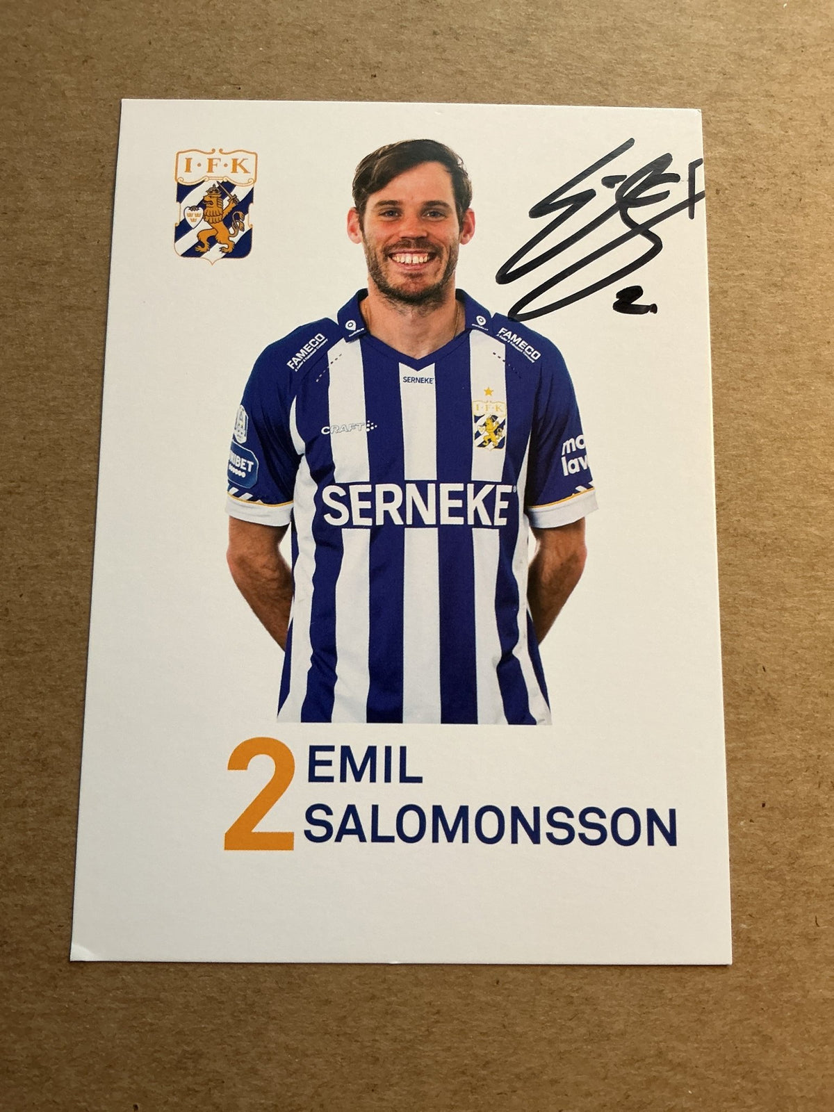Emil Salomonsson, Sweden 🇸🇪 IFK Göteborg 2022/23 hand signed - Autographs-World