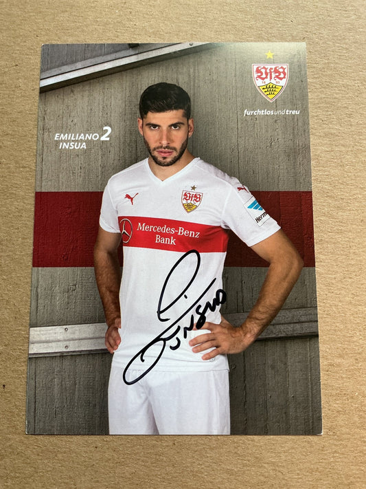 Emiliano Insua, Argentina 🇦🇷 VfB Stuttgart 2019/20 hand signed - Autographs-World