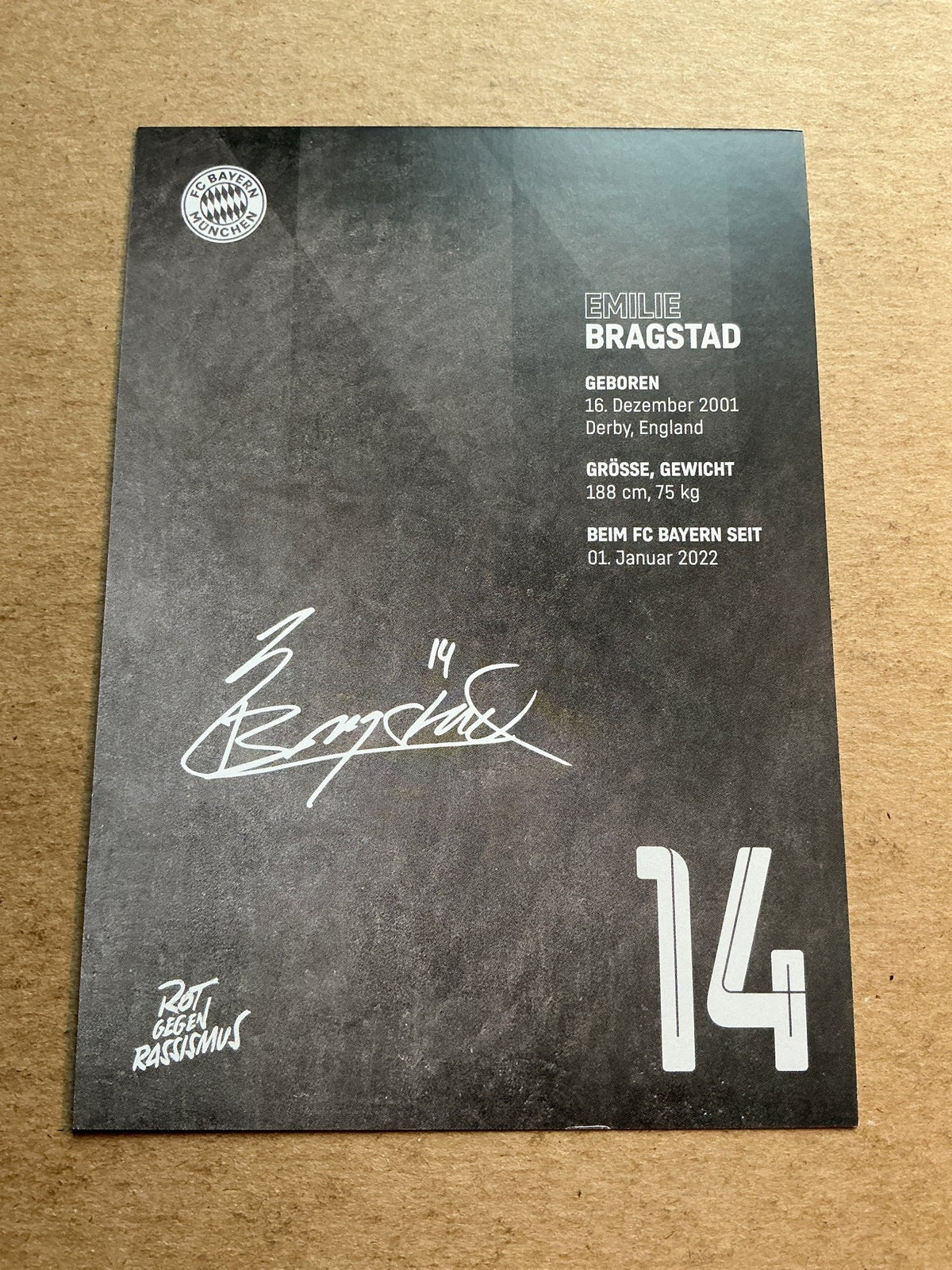 Emilie Bragstad, Norway 🇳🇴 FC Bayern München 2022/23 hand signed - Autographs-World