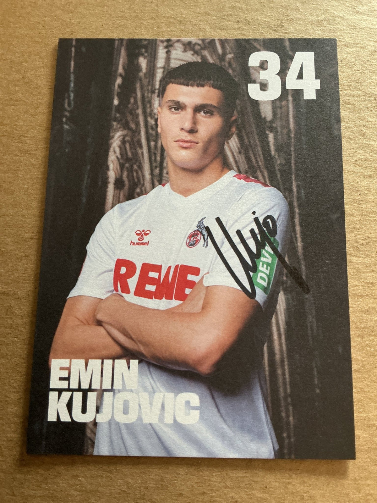 Emin Kujovic, Montenegro 🇲🇪 1.FC Köln 2023/24 hand signed - Autographs-World