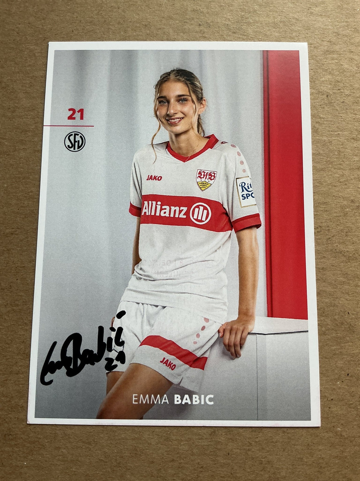Emma Babic, Germany 🇩🇪 VfB Stuttgart 2024/25 hand signed - Autographs-World