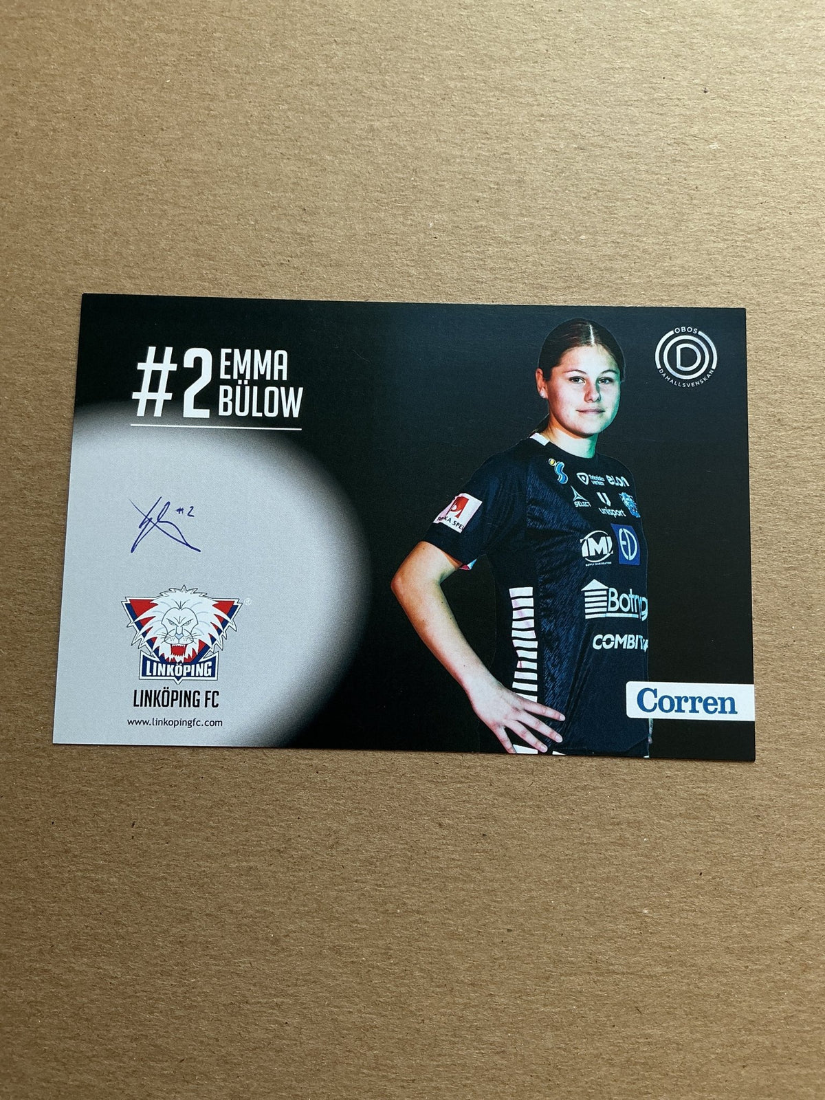 Emma Bülow, Sweden 🇸🇪 Linköping FC 2021/22 hand signed - Autographs-World