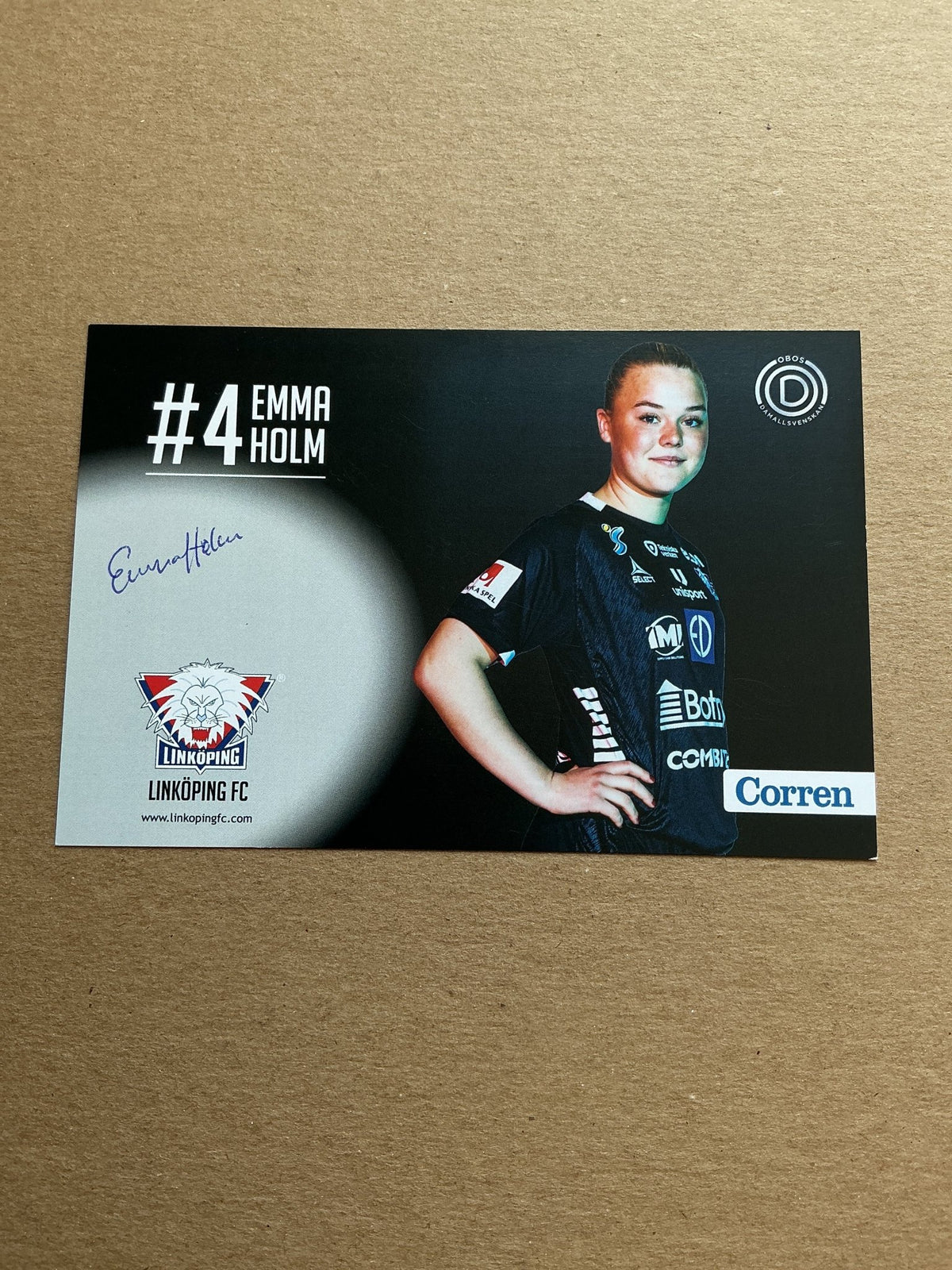 Emma Holm, Sweden 🇸🇪 Linköping FC 2021/22 hand signed - Autographs-World