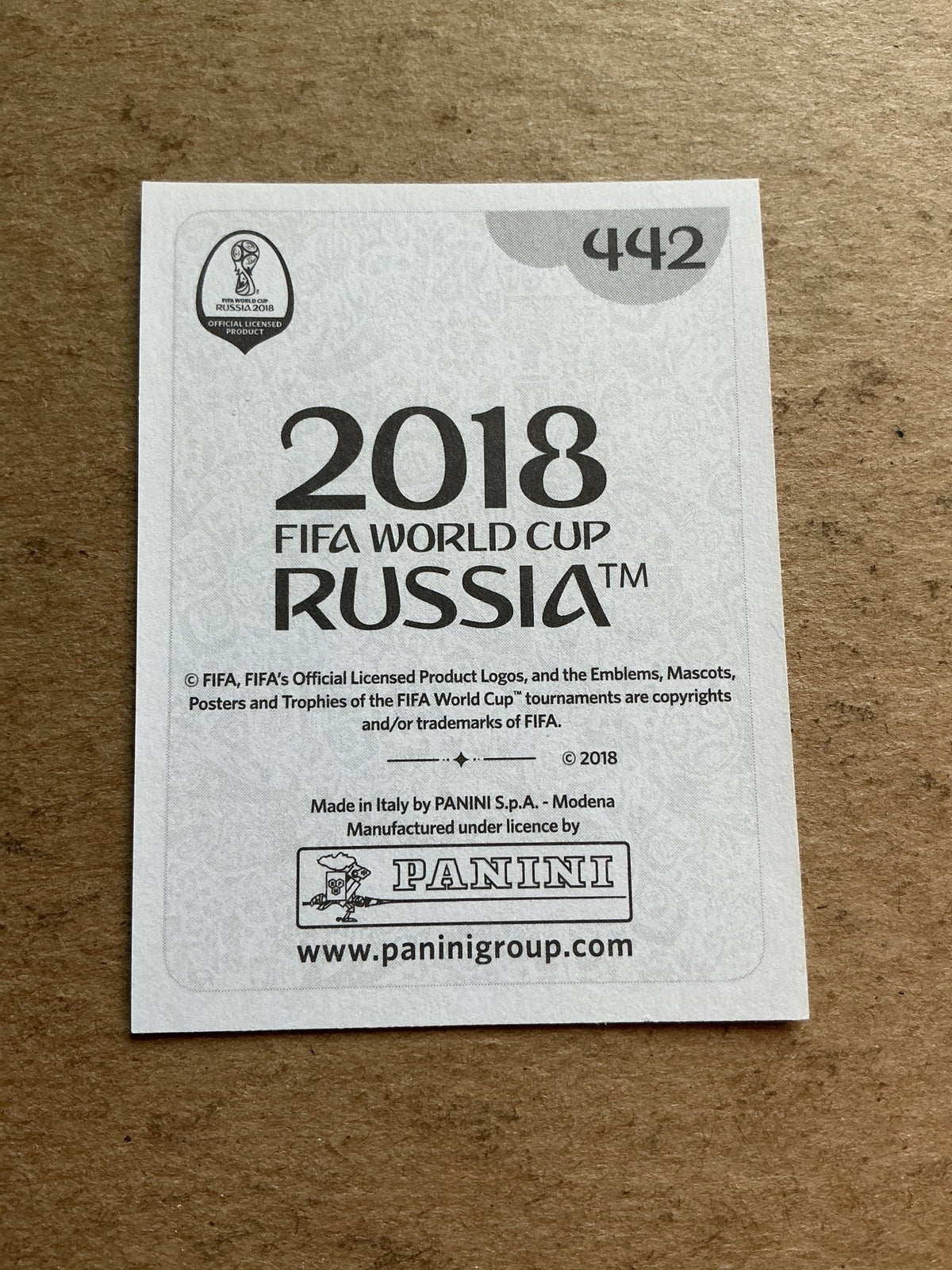 Emre Can, Germany 🇩🇪 FIFA World Cup 2018 Panini hand signed - Autographs-World