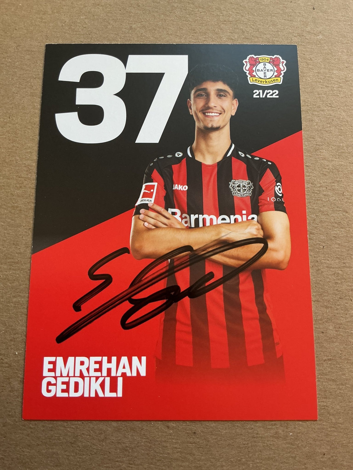 Emrehan Gedikli, Germany 🇩🇪 Bayer 04 Leverkusen 2021/22 hand signed - Autographs-World