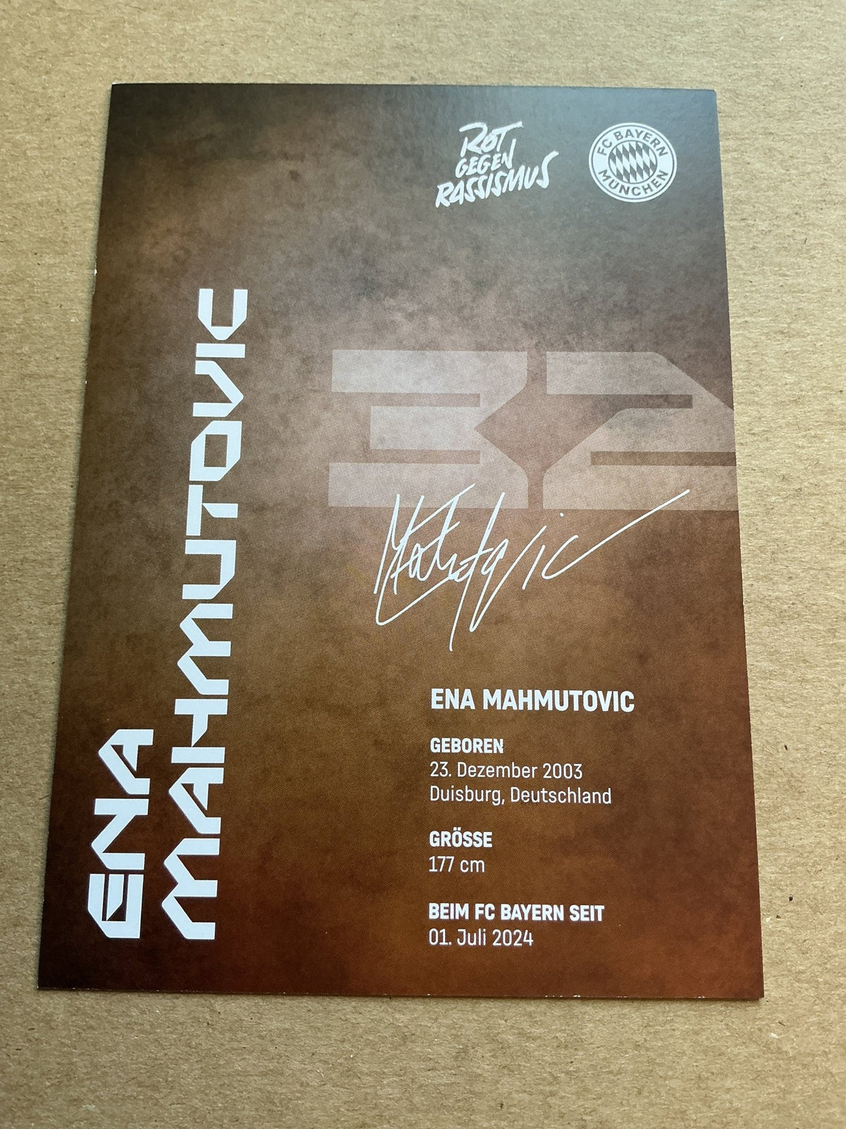 Ena Mahmutovic, Germany 🇩🇪 FC Bayern Munich 2024/25 hand signed - Autographs-World