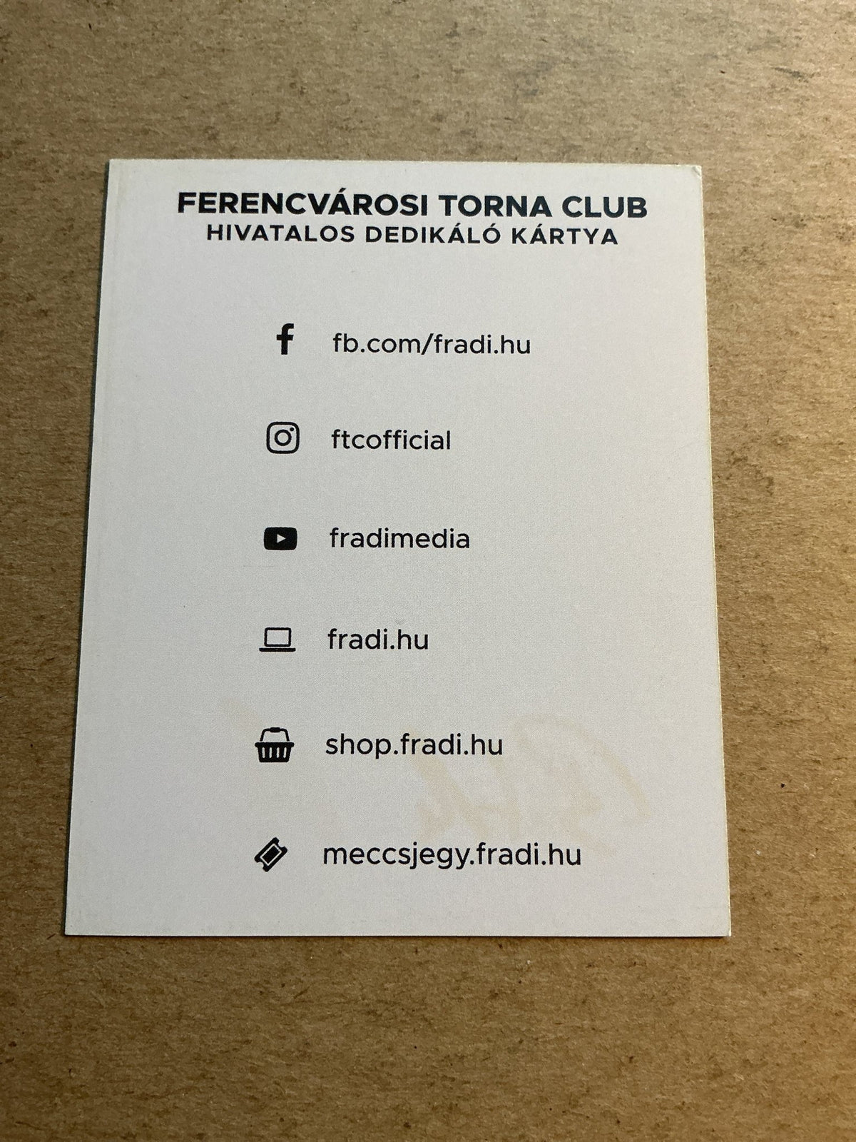 Endre Botka, Hungary 🇭🇺 Ferencvaros TC 2021/22 hand signed - Autographs-World