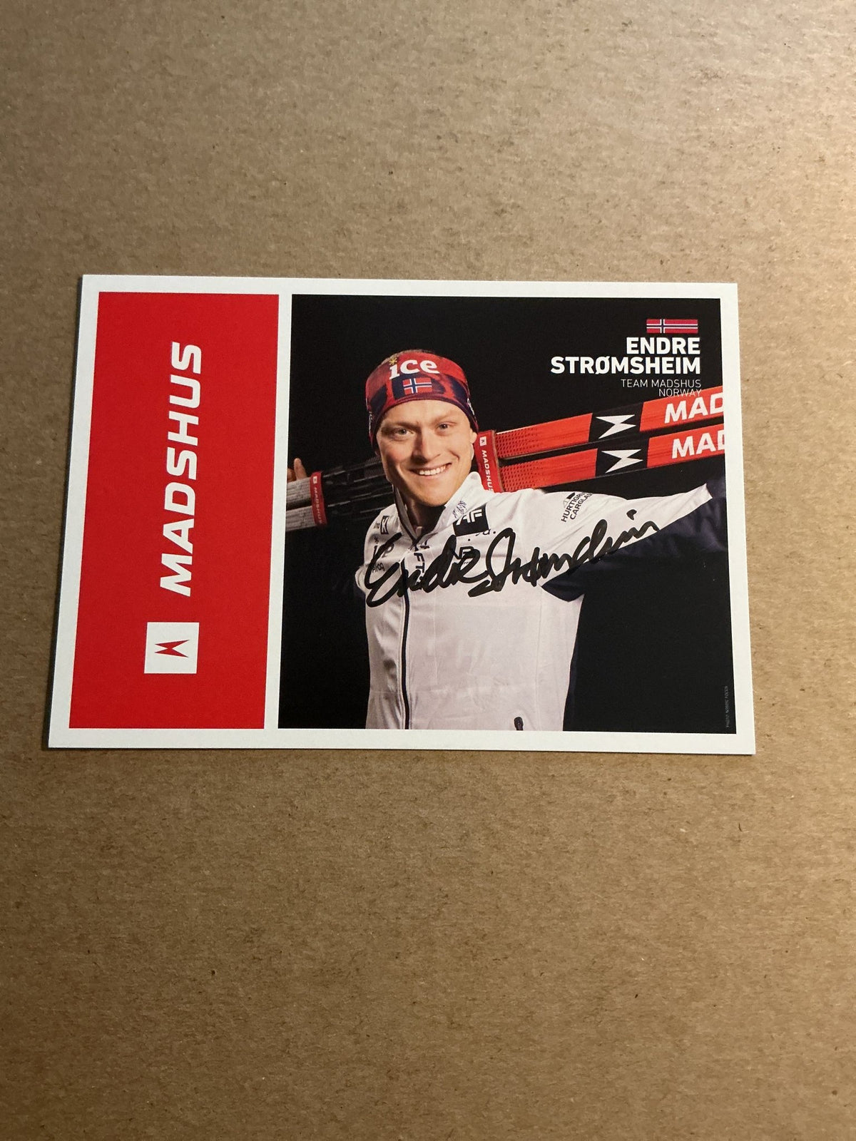Endre Strømsheim, Norway 🇳🇴 Biathlon Winter Sports 2024/25 hand signed - Autographs-World