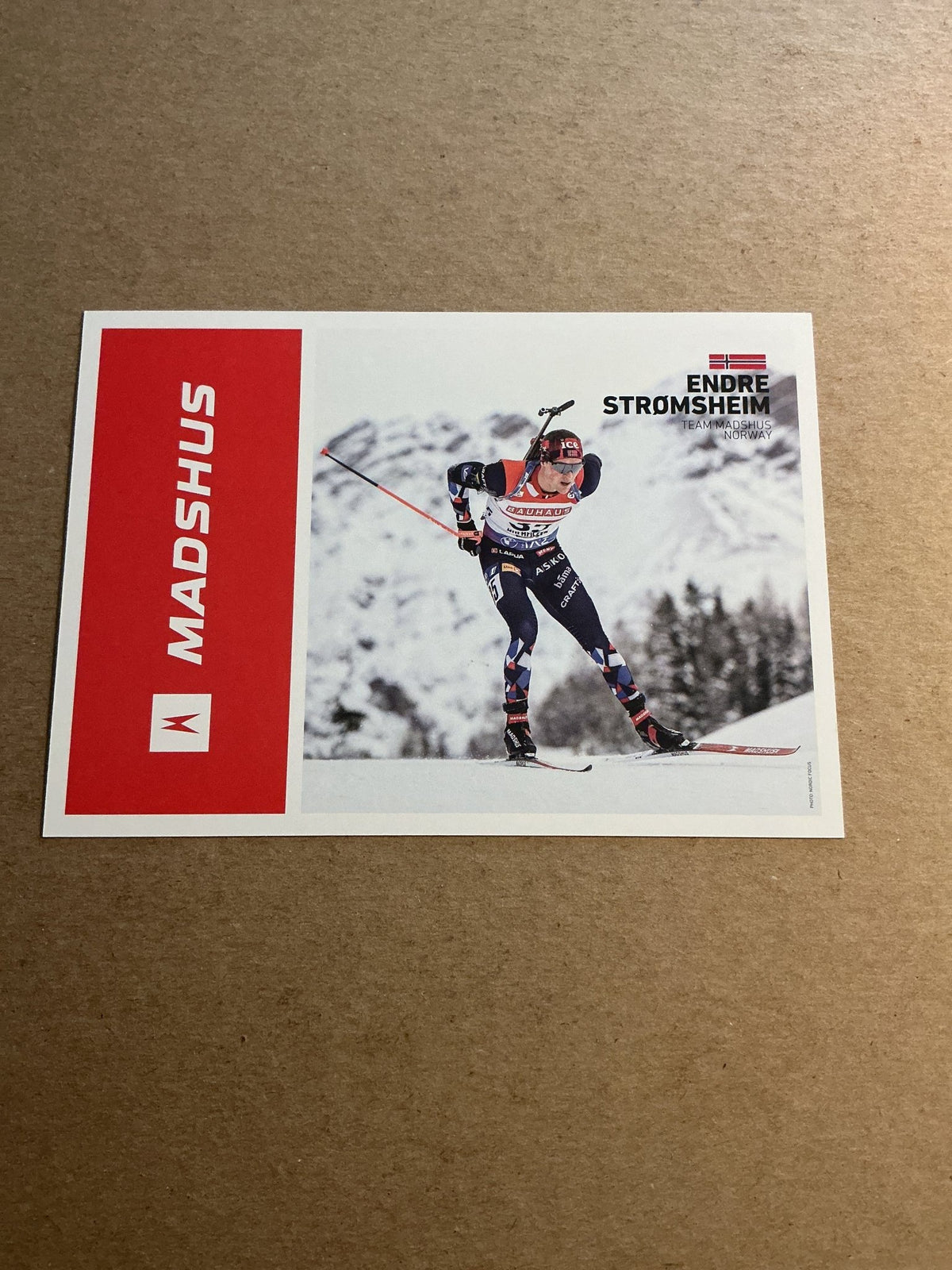 Endre Strømsheim, Norway 🇳🇴 Biathlon Winter Sports 2024/25 hand signed - Autographs-World