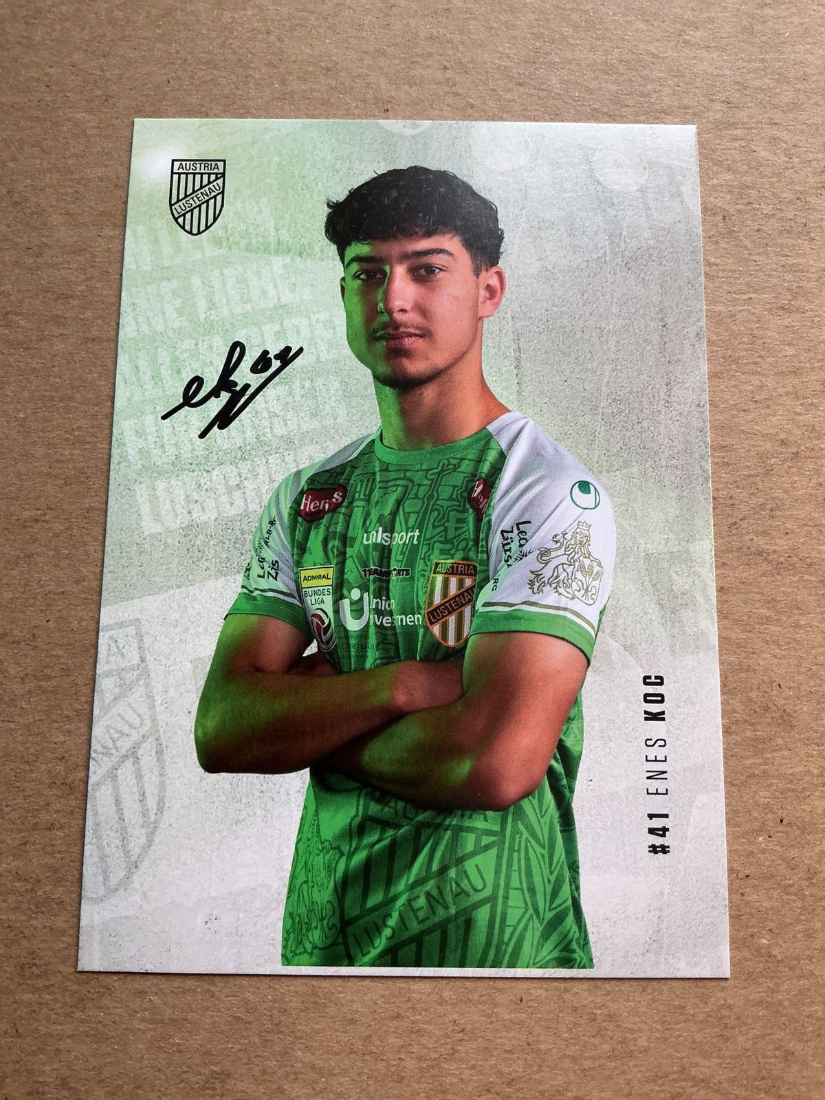 Enes Koc, Austria 🇦🇹 SC Austria Lustenau 2023/24 hand signed - Autographs-World