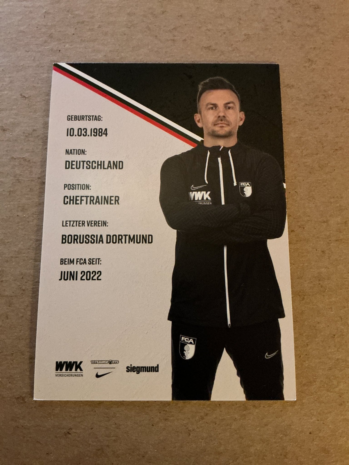 Enrico Maaßen, Germany 🇩🇪 FC Augsburg 2022/23 hand signed - Autographs-World