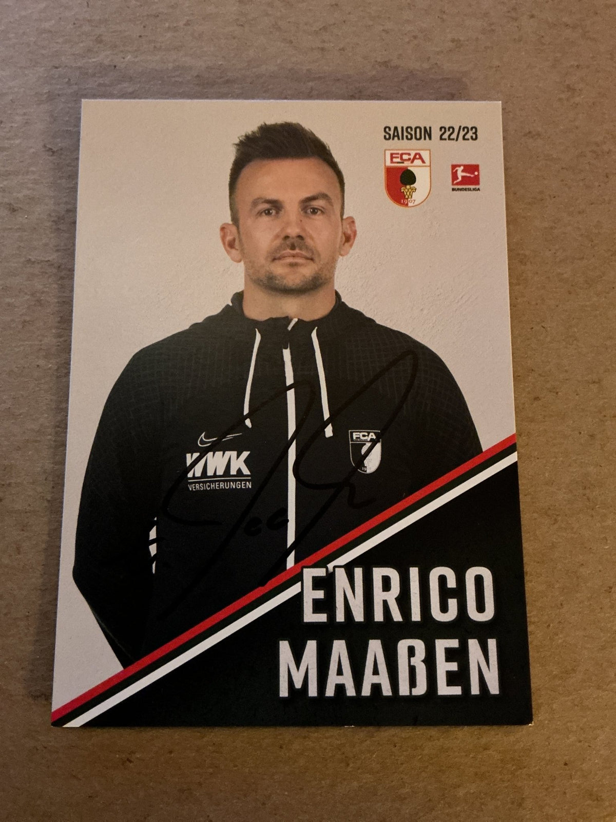 Enrico Maaßen, Germany 🇩🇪 FC Augsburg 2022/23 hand signed - Autographs-World