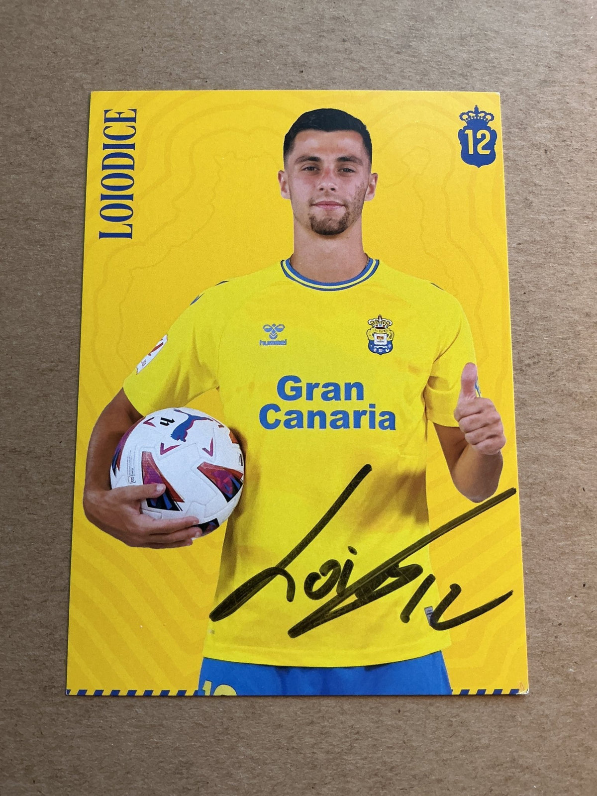 Enzo Loiodice, France 🇫🇷 UD Las Palmas 2023/24 hand signed - Autographs-World