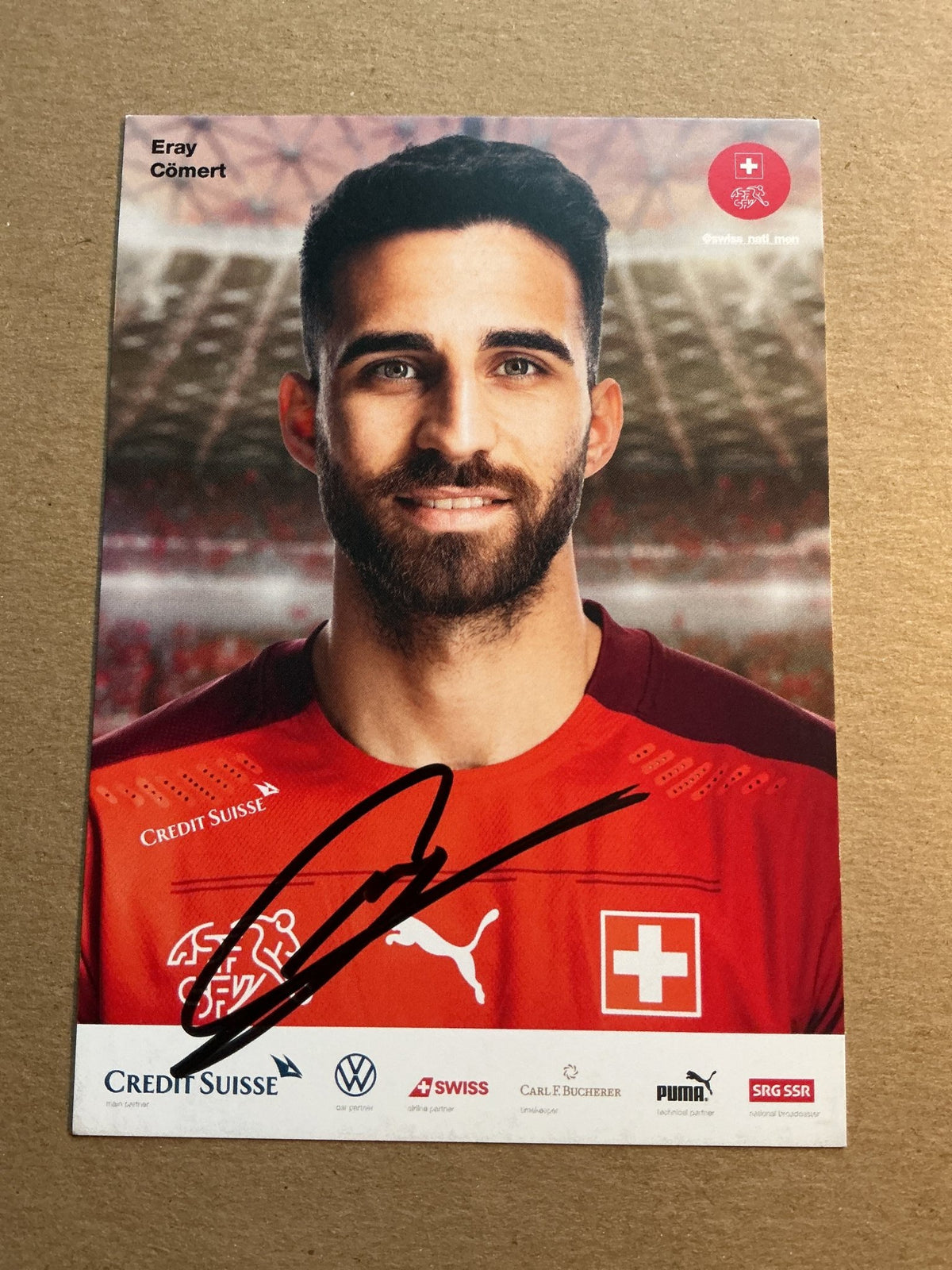 Eray Cömert, Switzerland 🇨🇭 2021 hand signed - Autographs-World