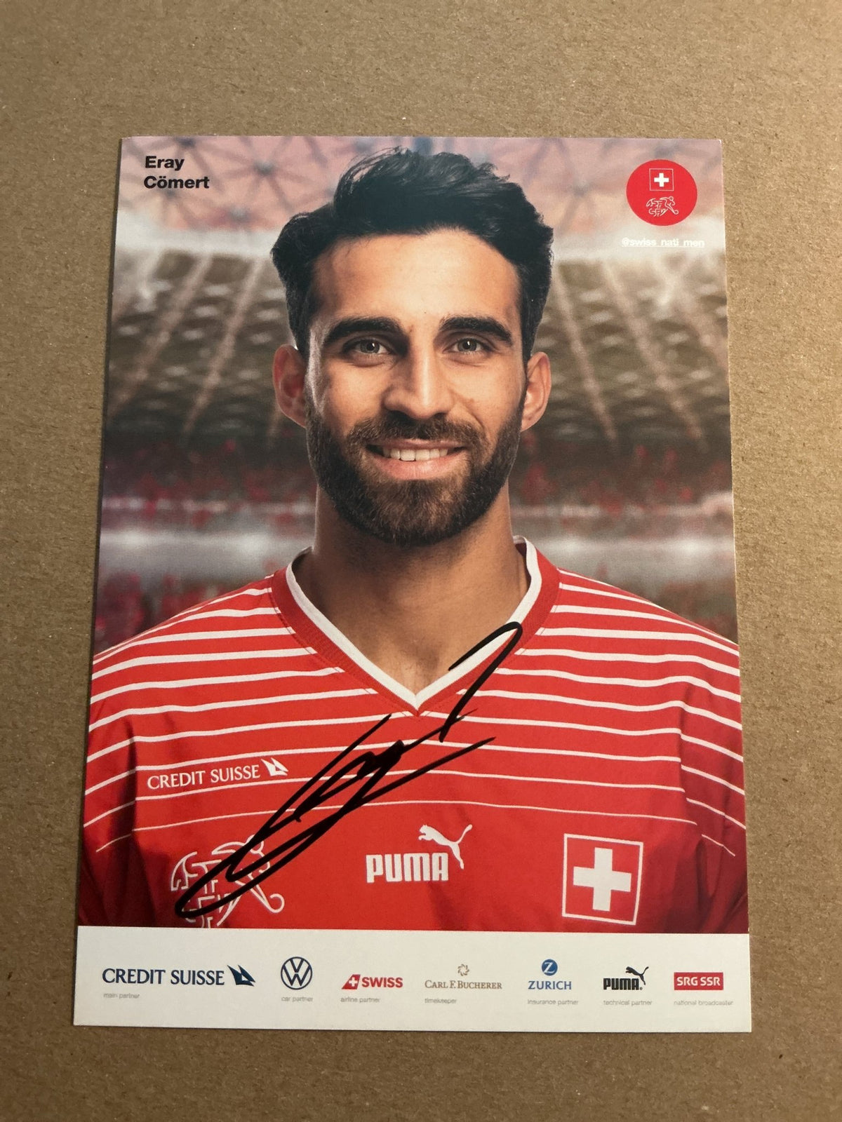 Eray Cömert , Switzerland 🇨🇭FIFA World Cup 2022 hand signed - Autographs-World