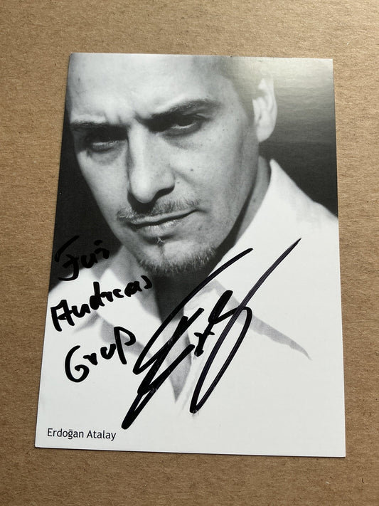 Erdogan Atalay, Germany 🇩🇪 Actor hand signed - Autographs-World