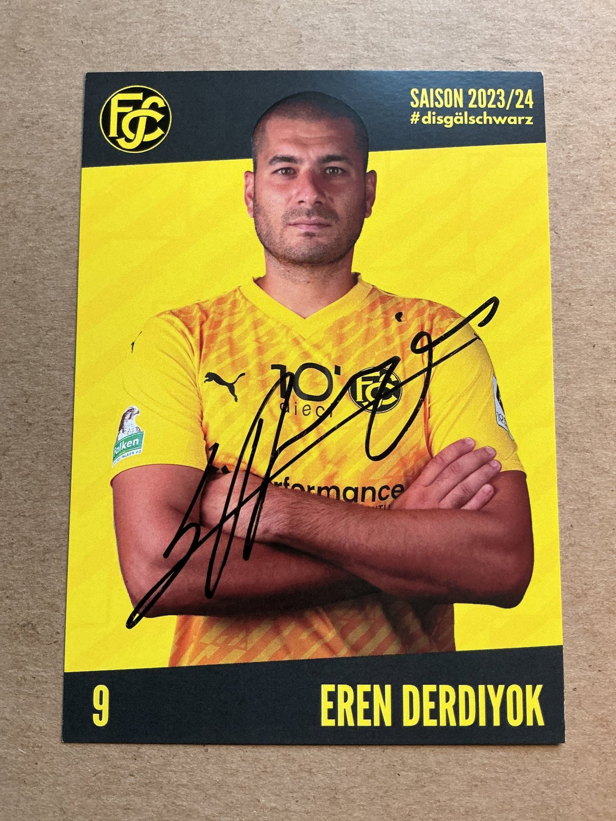 Eren Derdiyok, Switzerland 🇨🇭 FC Schaffhausen 2023/24 hand signed - Autographs-World