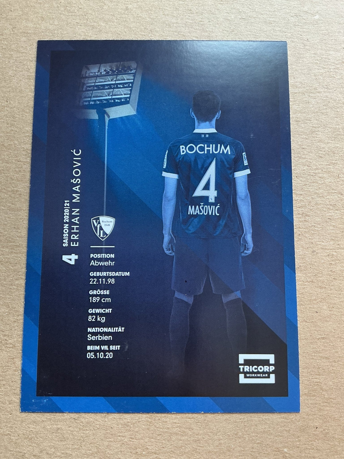 Erhan Mašović, Serbia 🇷🇸 VfL Bochum 2020/21 hand signed - Autographs-World