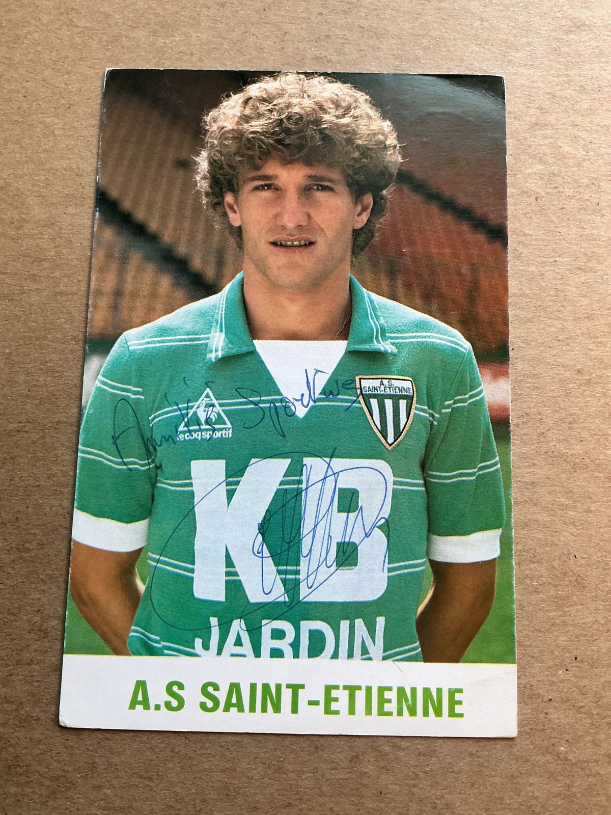 Eric Bellus, France 🇫🇷 AS Saint Etienne 1983/84 hand signed - Autographs-World