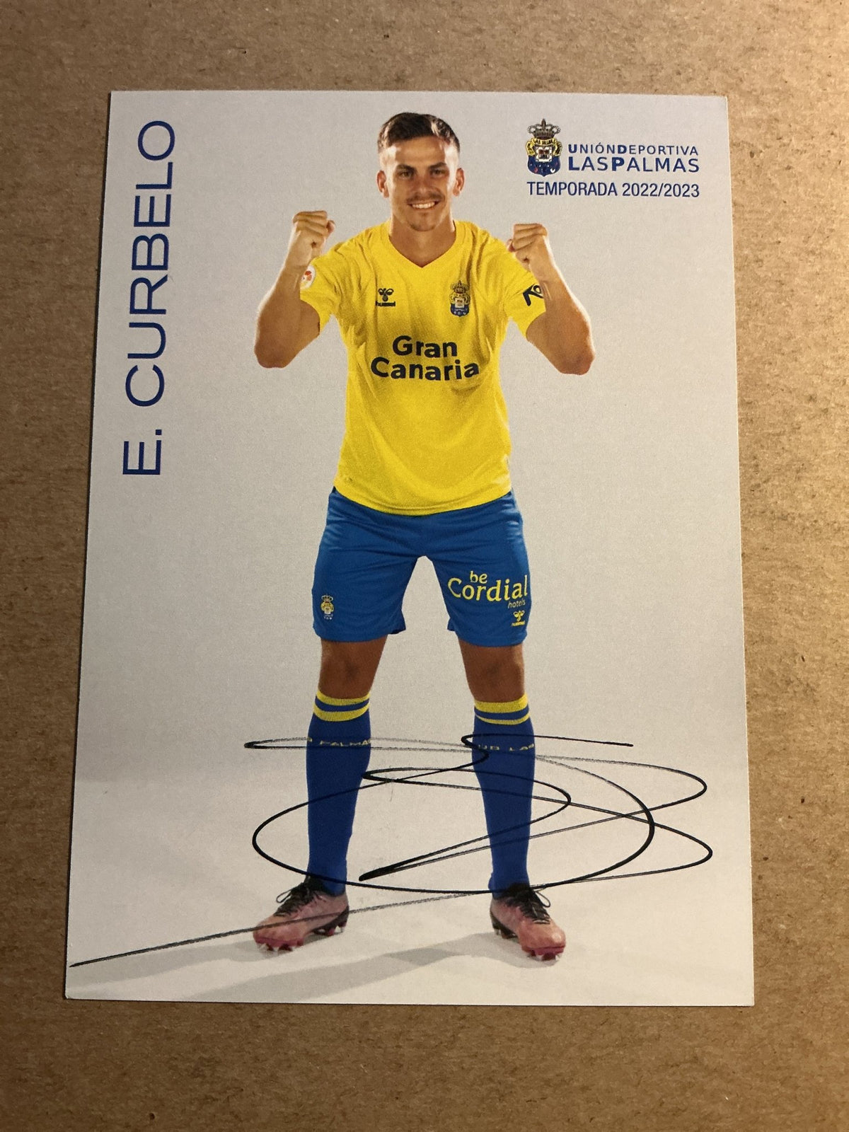 Eric Curbelo, Spain 🇪🇸 UD Las Palmas 2022/23 hand signed - Autographs-World