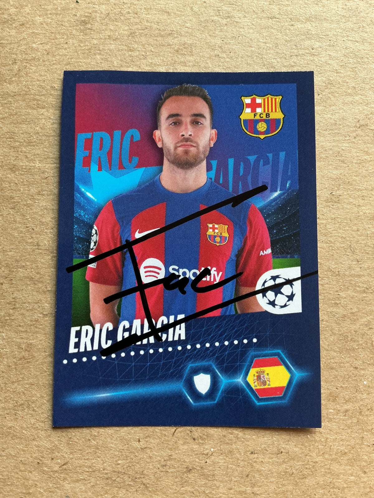 Eric Garcia, Spain 🇪🇸 FC Barcelona 2023/24 Topps hand signed - Autographs-World