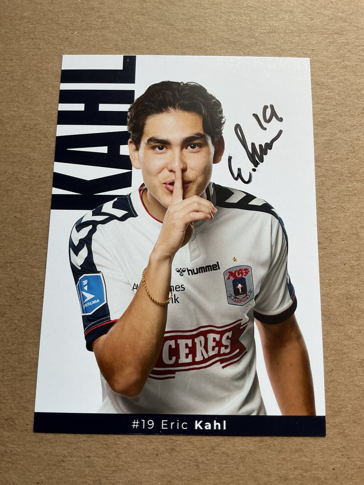 Eric Kahl, Thailand 🇹🇭 Aarhus GF 2021/22 hand signed - Autographs-World