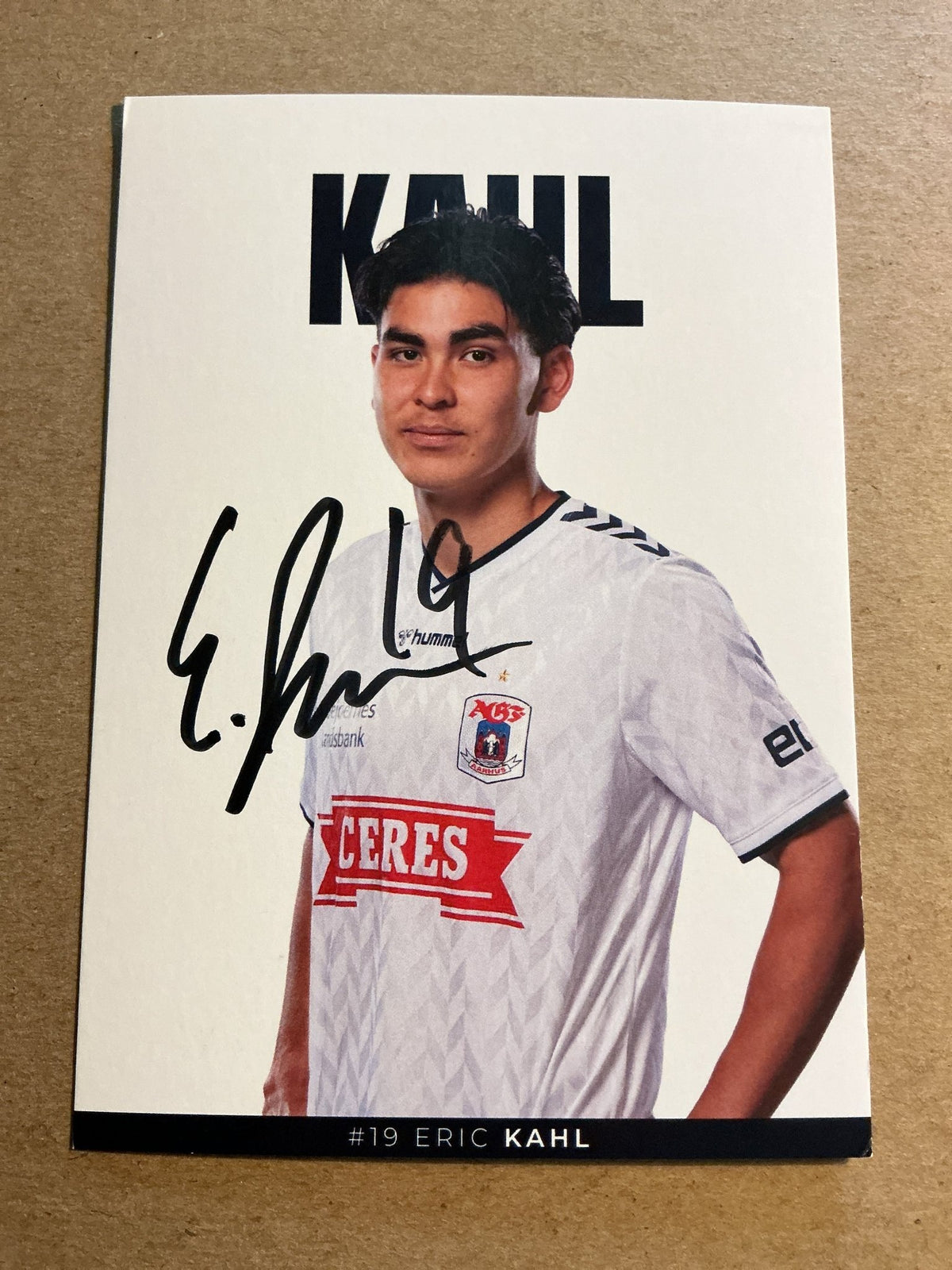 Eric Kahl, Thailand 🇹🇭 Aarhus GF 2023/24 hand signed - Autographs-World