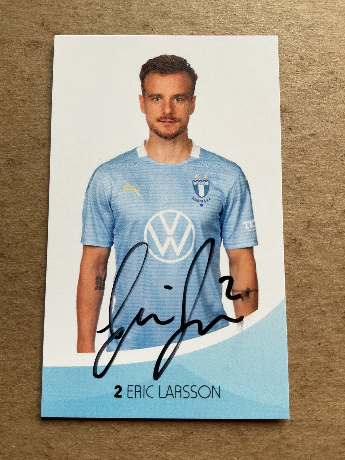 Eric Larsson, Sweden 🇸🇪 Malmö FF 2020/21 hand signed - Autographs-World