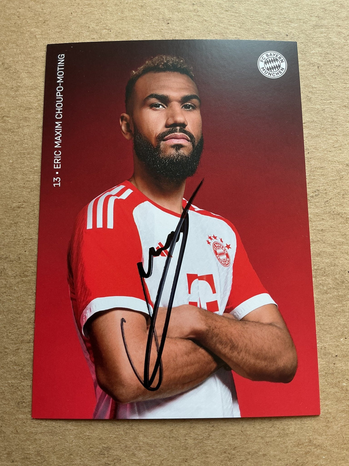 Eric Maxim Choupo-Moting, Cameroon 🇨🇲 FC Bayern München 2023/24 hand signed - Autographs-World