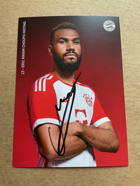 Eric Maxim Choupo-Moting, Cameroon 🇨🇲 FC Bayern München 2023/24 hand signed - Autographs-World