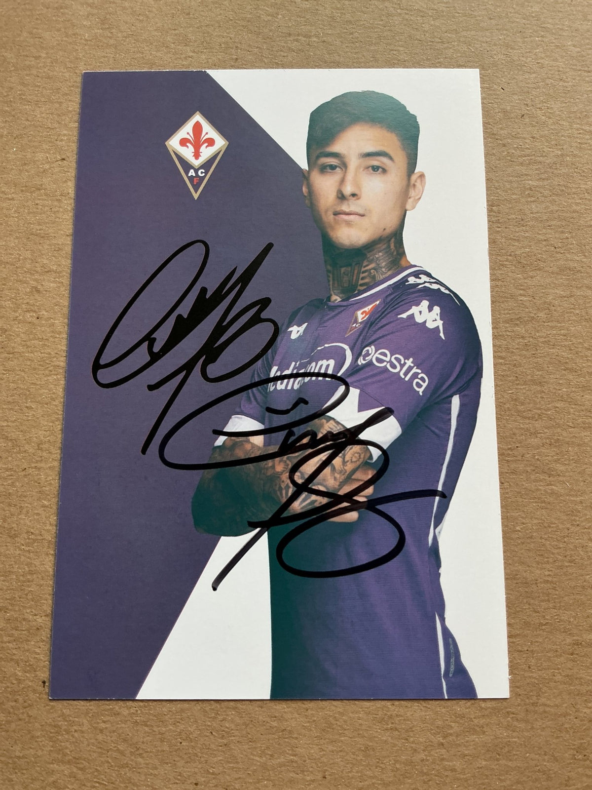 Erick Pulgar, Chile 🇨🇱 ACF Fiorentina 2020/21 hand signed - Autographs-World