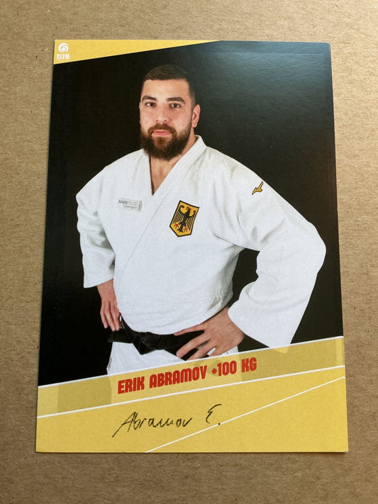 Erik Abramov, Germany 🇩🇪 Judo Summer Olympics 2024 hand signed - Autographs-World