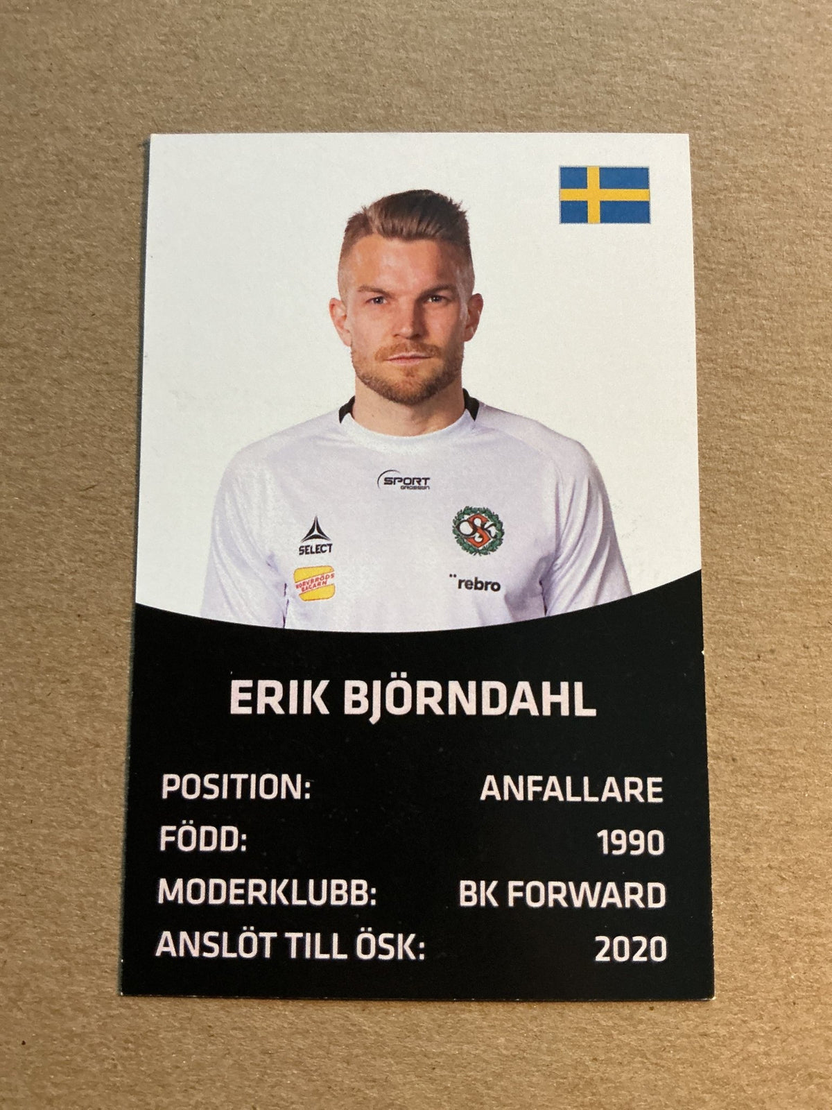 Erik Björndahl, Sweden 🇸🇪 Örebro SK 2021/22 hand signed - Autographs-World