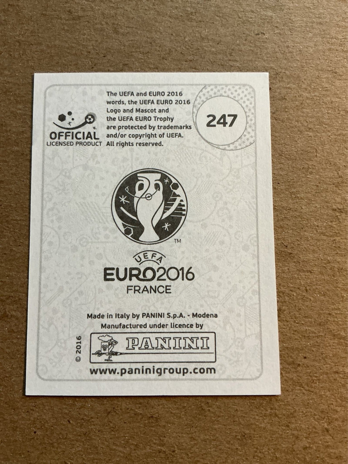 Erik Durm, Germany 🇩🇪 UEFA Euro 2016 Panini hand signed - Autographs-World