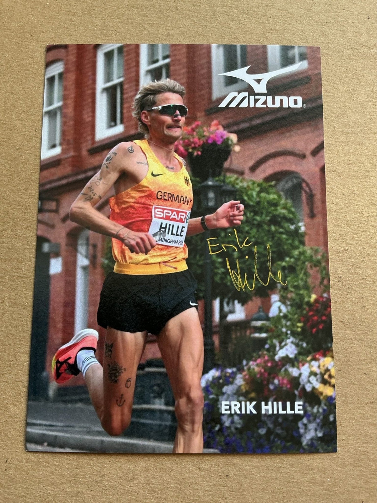 Erik Hille, Germany 🇩🇪 Marathon Birmingham 2026 hand signed - Autographs-World