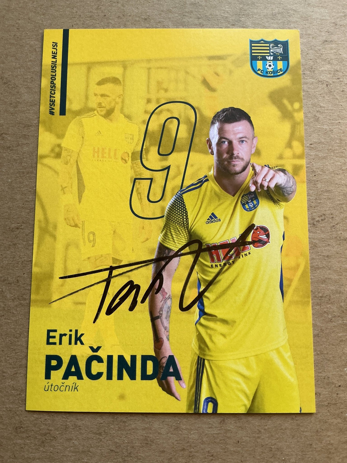 Erik Pačinda, Slovakia 🇸🇰 MFK Košice 2020/21 hand signed - Autographs-World