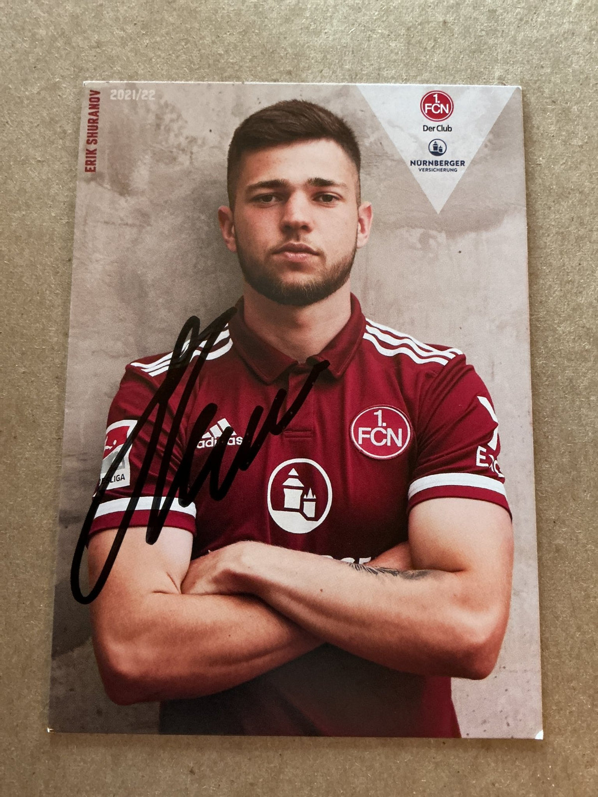 Erik Shuranov, Germany 🇩🇪 1.FC Nürnberg 2021/22 hand signed - Autographs-World