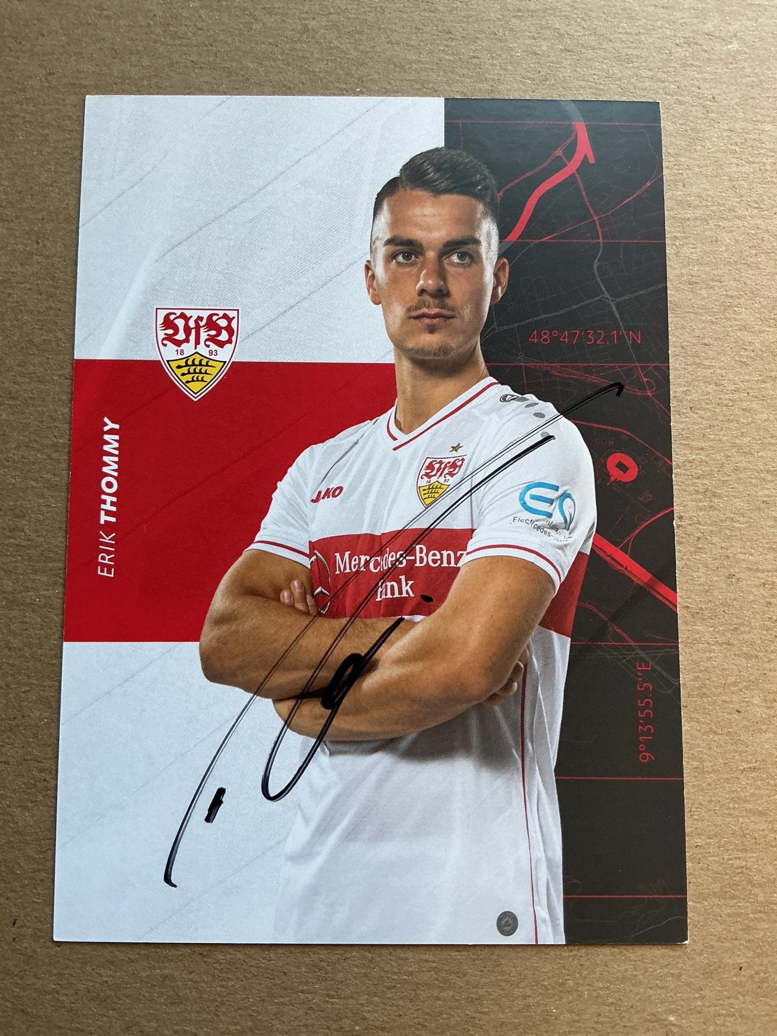 Erik Thommy, Germany 🇩🇪 VfB Stuttgart 2020/21 hand signed - Autographs-World