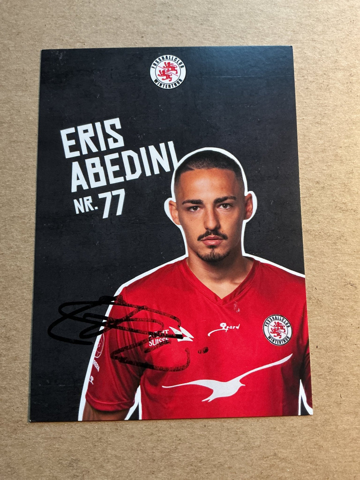 Eris Abedini, Kosovo 🇽🇰 FC Winterthur 2022/23 hand signed - Autographs-World