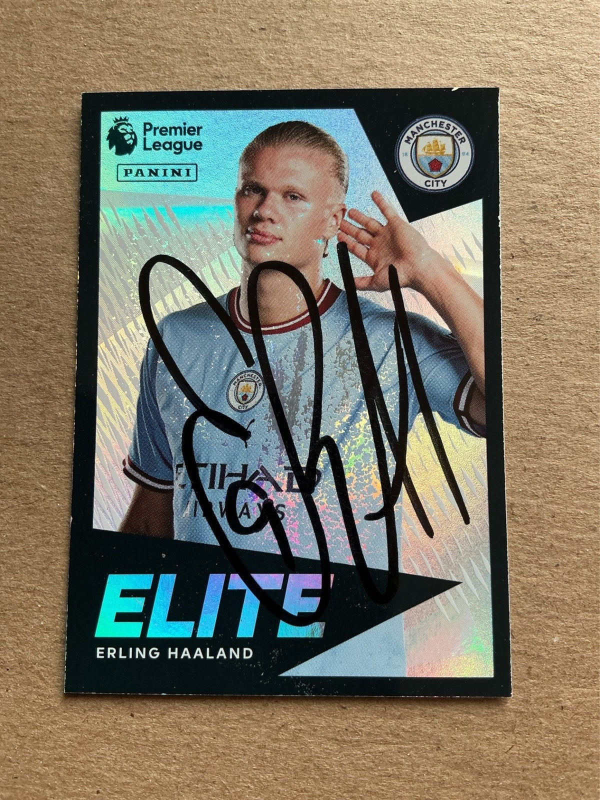 Erling Haaland, Norway 🇳🇴 Manchester City 2023 Panini hand signed - Autographs-World