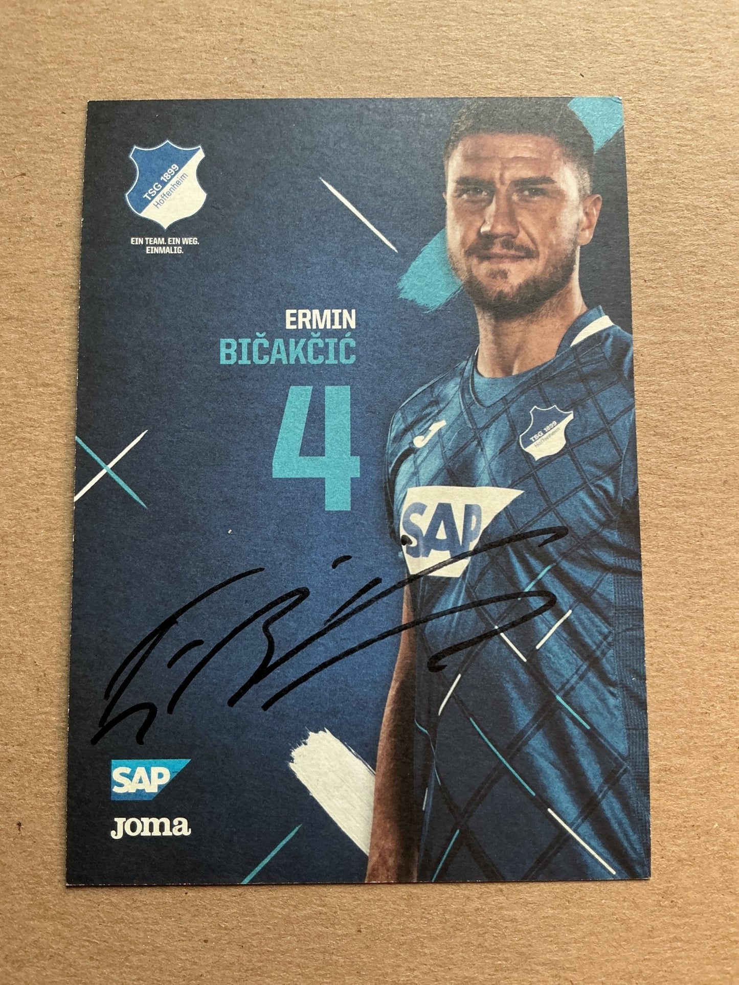 Ermin Bičakčić, Bosnia 🇧🇦 TSG 1899 Hoffenheim 2019/20 hand signed - Autographs-World