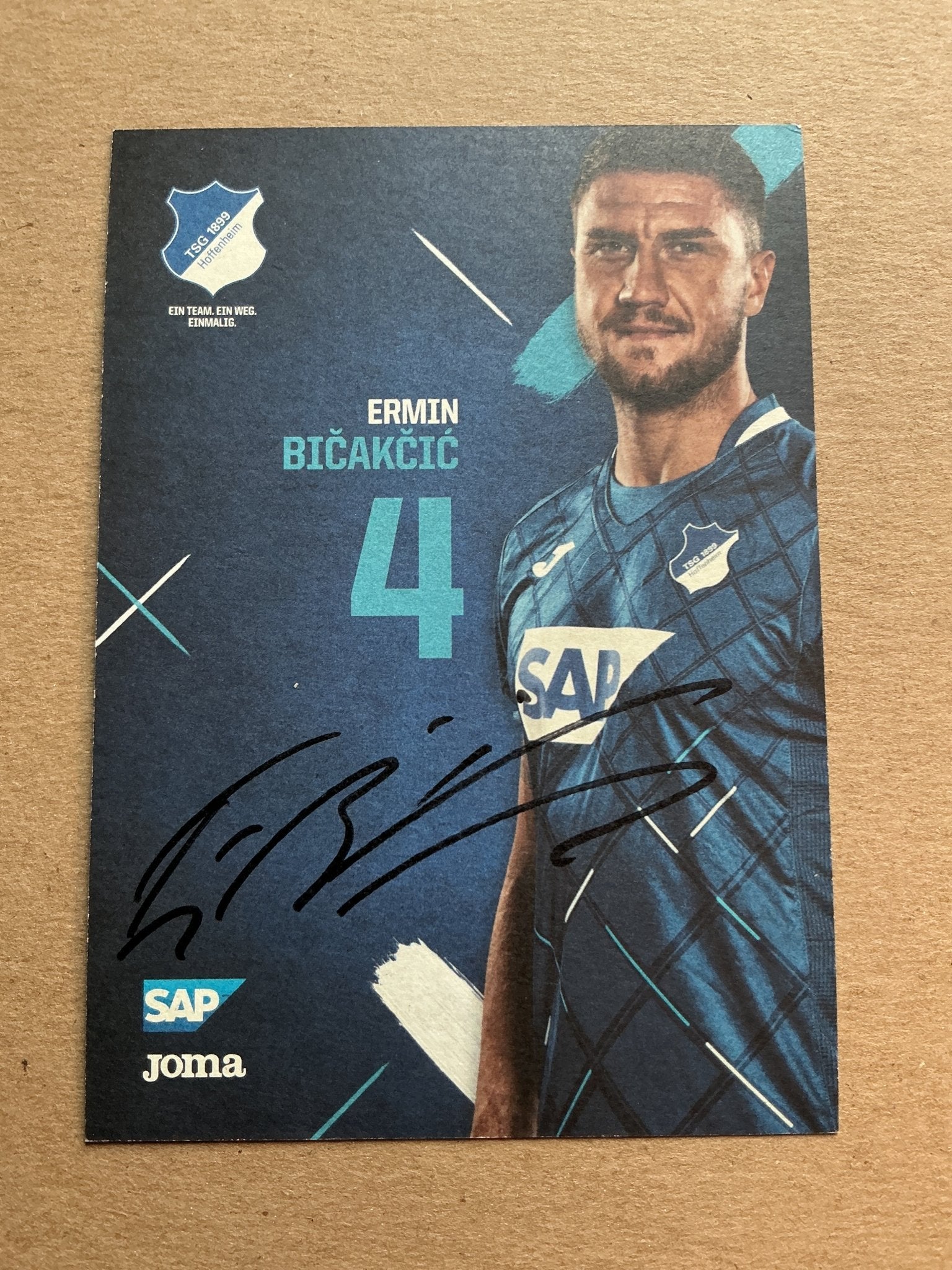 Ermin Bičakčić, Bosnia 🇧🇦 TSG 1899 Hoffenheim 2019/20 hand signed - Autographs-World