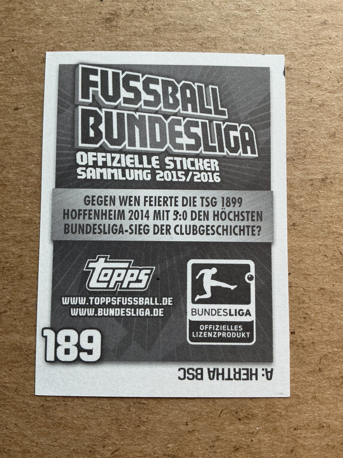 Ermin Bikcakcic, Bosnia 🇧🇦 TSG 1899 Hoffenheim 2015/16 Topps hand signed - Autographs-World