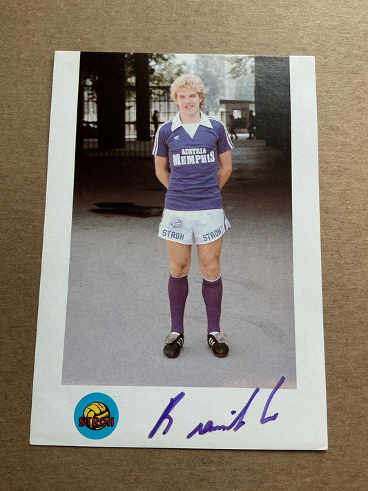 Ernst Baumeister, Austria 🇦🇹 Austria Vienna 1982/83 hand signed - Autographs-World