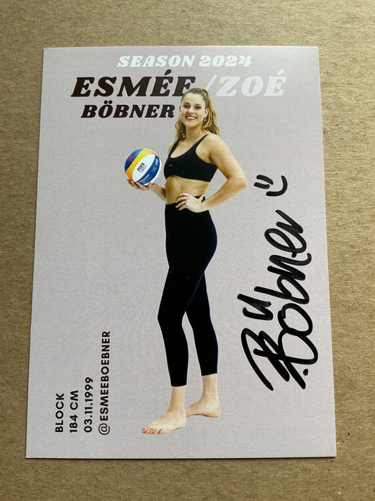 Esmee Böbner, Switzerland 🇨🇭 Volleyball Summer Olympics 2024 hand signed - Autographs-World