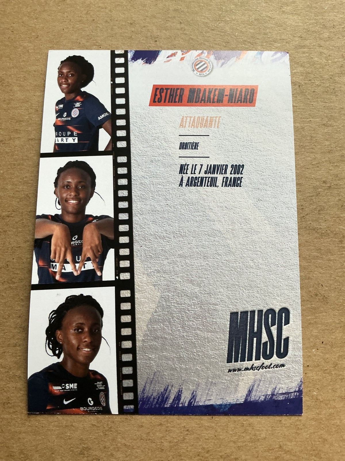 Esther Mbakem-Niaro, France 🇫🇷 Montpellier HSC 2022/23 hand signed - Autographs-World